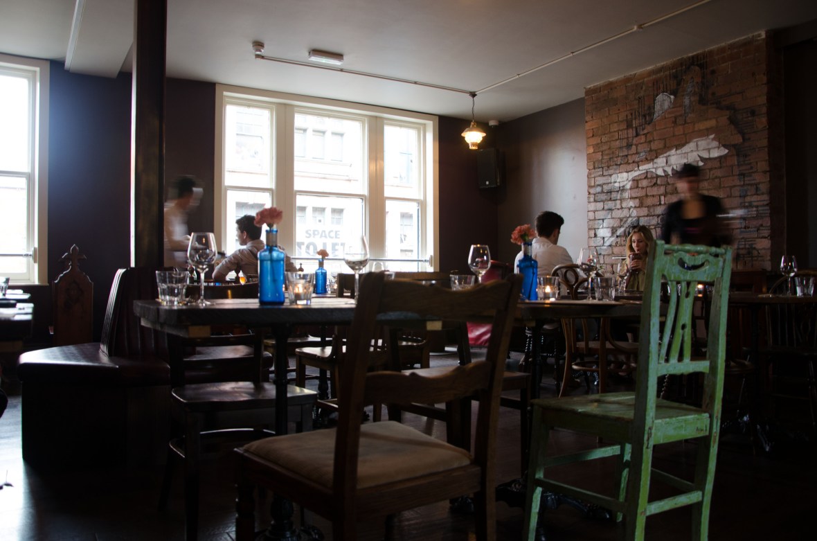 Eclectic chairs at Black Swan