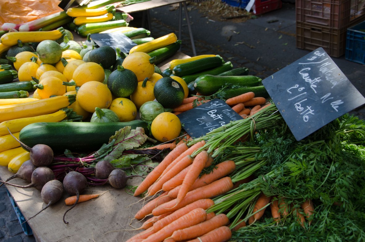 Vegetables at the market