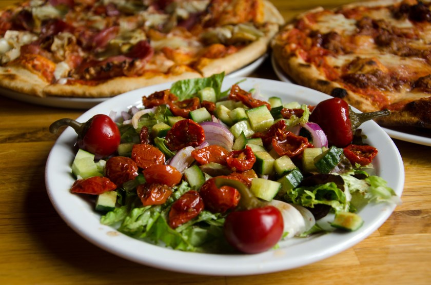 Delicios pizzas at Slate