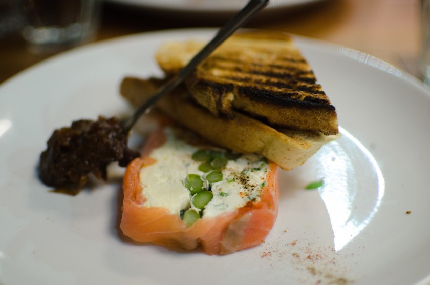 Salmon cream cheese The Tetley