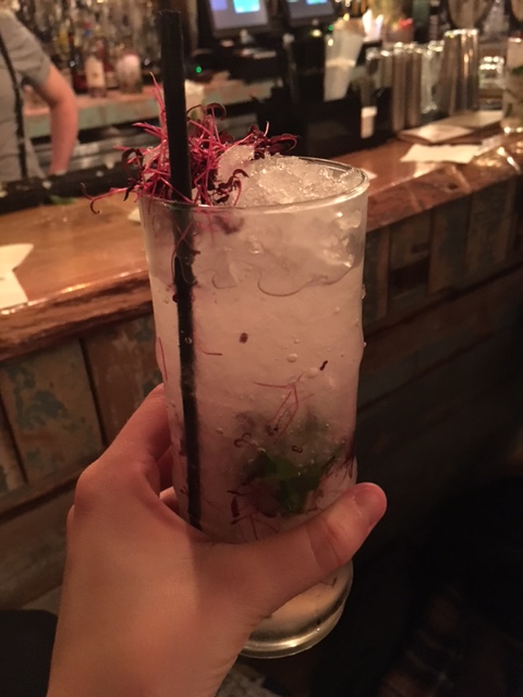 The Botanist signature cocktail